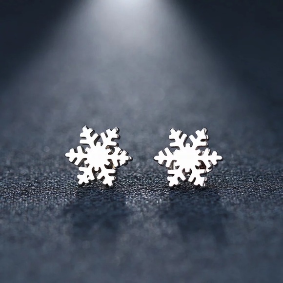 Jewelry - Stainless Steel Snowflake ❄️ Stud Earrings